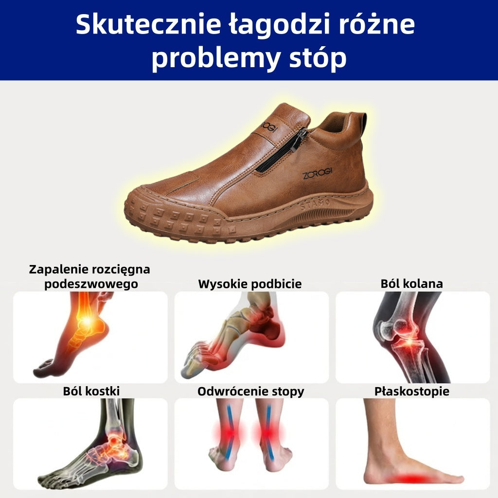 🐂 Ortopedyczne buty z włoskiej skóry, szyte ręcznie, z podparciem łuku stopy ✅ Miękkie i wygodne, zapewniające natychmiastowy komfort.