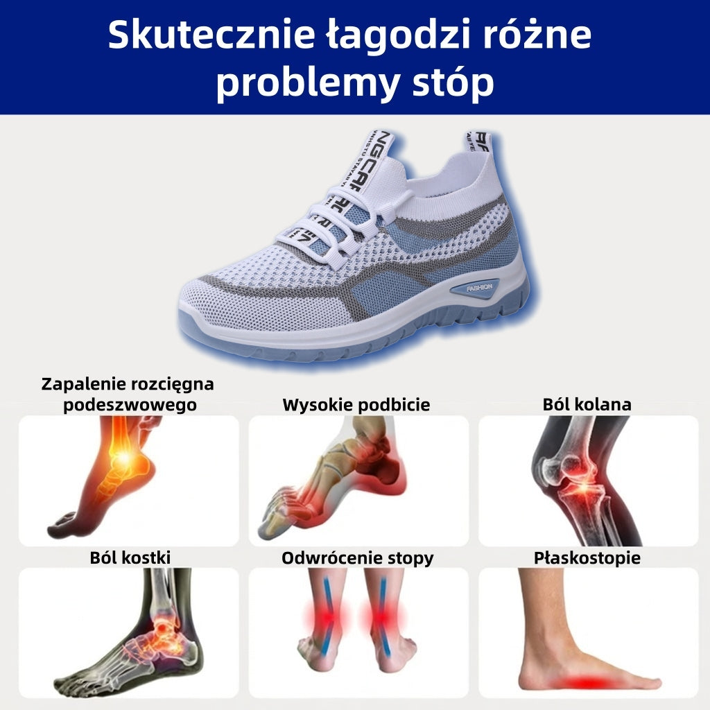 Buty ortopedyczne flemat® | Obuwie wiosenne łagodzące ból pleców, stawów i stóp; oddychające i wygodne