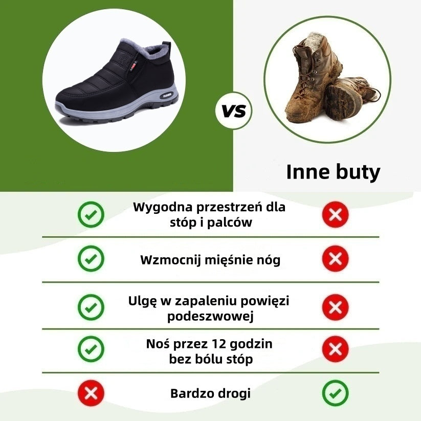 🎉Dzisiejsza oferta specjalna: 70% zniżki – nie przegap! ⏰Ergonomiczne, zimowe buty ortopedyczne łagodzące ból stóp, kolan i pleców – unisex