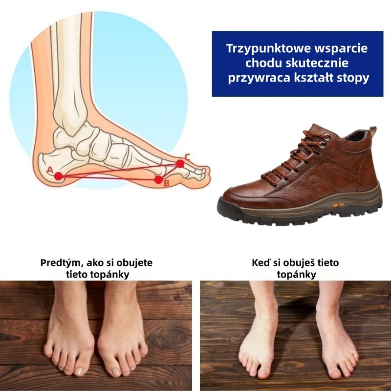 🔥50% zniżki dzisiaj, nie przegap!🐂 Męskie buty ortopedyczne wykonane są z wysokiej jakości włoskiej skóry bydlęcej 👞 Łagodzą ból ✅ Wygodne chodzenie