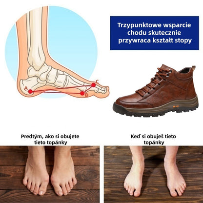 🔥50% zniżki dzisiaj, nie przegap!🐂 Męskie buty ortopedyczne wykonane są z wysokiej jakości włoskiej skóry bydlęcej 👞 Łagodzą ból ✅ Wygodne chodzenie