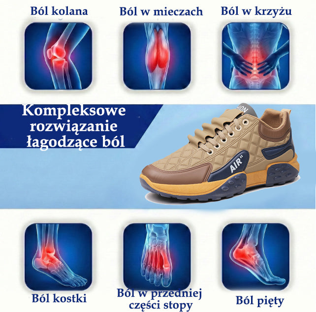 🔥 50% zniżki | Buty ortopedyczne Flemat® | Zapewniają wsparcie łuku stopy, łagodzą ból i ułatwiają chodzenie | Odpowiednie zarówno dla mężczyzn, jak i kobiet.