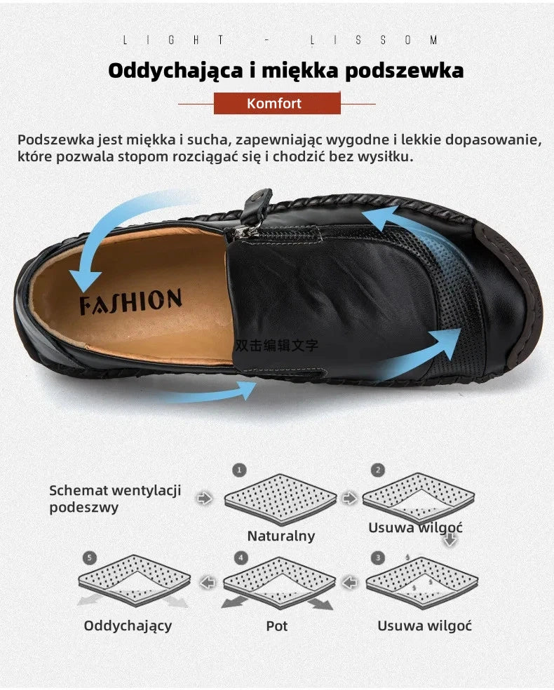 [Ograniczona czasowo: 50% zniżki, nie przegap] Stylowe, miękkie i wygodne włoskie skórzane buty ✅ Wsparcie łuku stopy ułatwia chodzenie