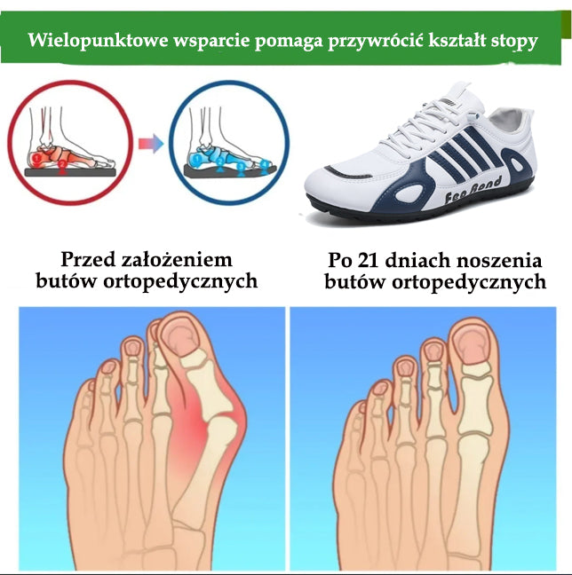 🔥 50% zniżki | Buty ortopedyczne Flemat® | Zapewniają wsparcie łuku stopy, łagodzą ból i ułatwiają chodzenie | Odpowiednie zarówno dla mężczyzn, jak i kobiet.