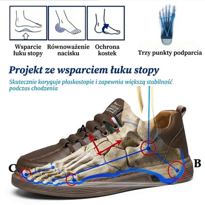 🎁Specjalna oferta rocznicowa – nie przegap! 🎁Wykonane z najwyższej jakości skóry bydlęcej 👞Amortyzujące wstrząsy i redukujące nacisk ✅Stabilne i antypoślizgowe ✅Wygodne przez cały dzień