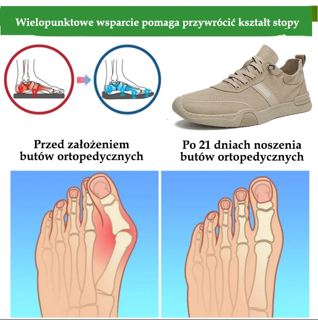 🔥Męskie buty ortopedyczne wykonane z australijskiej skóry cielęcej👞Szyte ręcznie✅Wygodne chodzenie, łagodzenie bólu✅Wodoodporne i antypoślizgowe✅