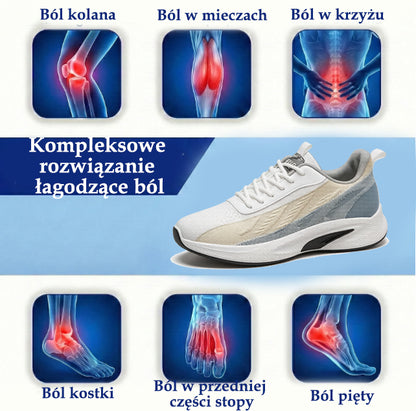 🔥 Buty ortopedyczne Flemat® | Cholewka z siateczki zapewnia wsparcie łuku stopy i amortyzację, odciążając kolana. Łagodzi ból i ułatwia chodzenie.