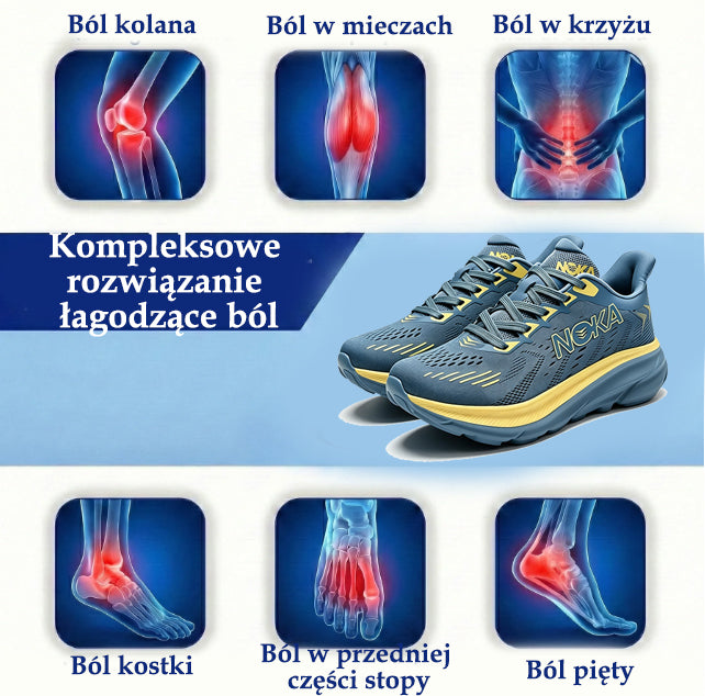 Buty ergonomiczne Flemat® | 👟 Idealne do codziennej aktywności | Konstrukcja z podparciem łuku stopy skutecznie redukuje zmęczenie.