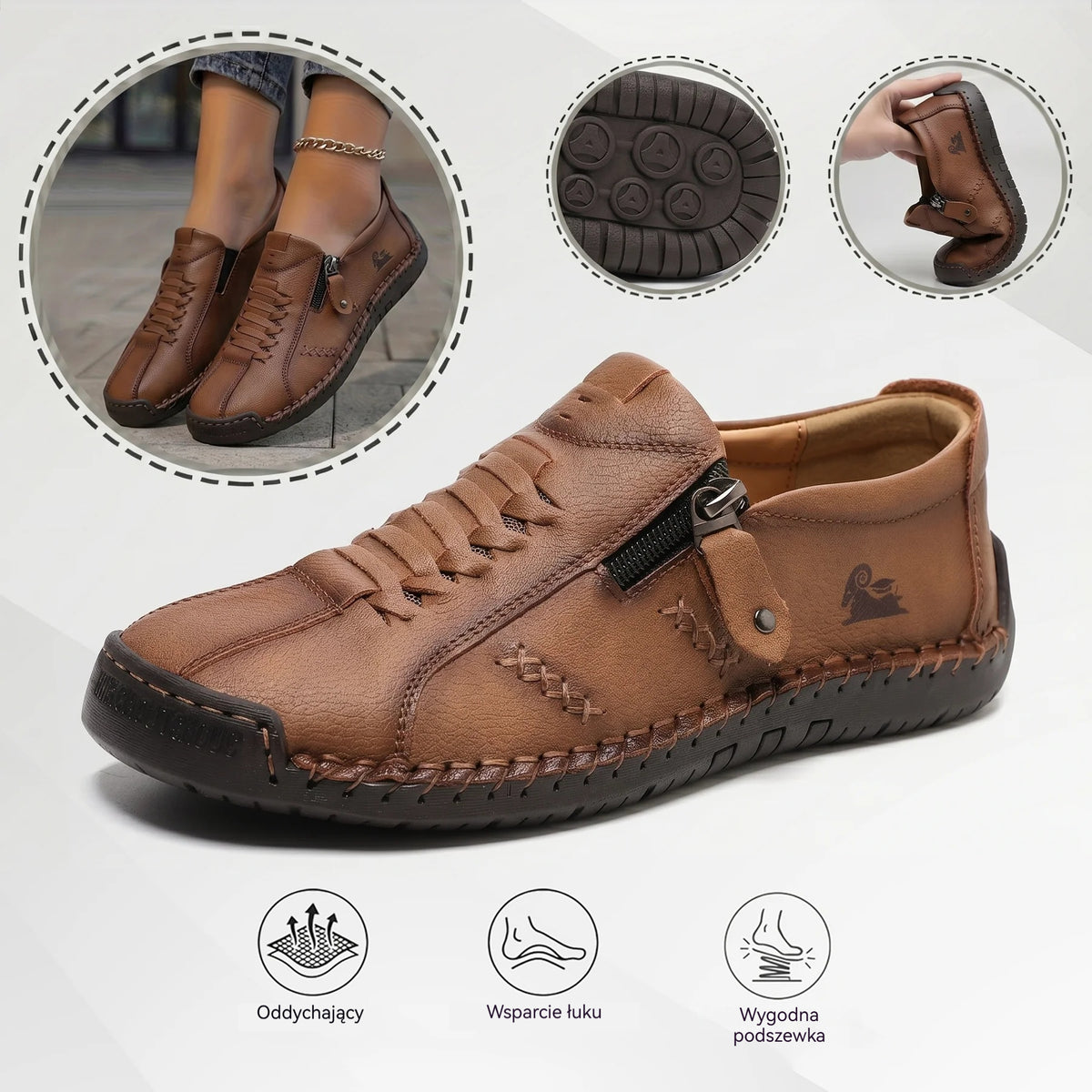 🔥 Buty ortopedyczne flemat® | Najwygodniejsze i najpopularniejsze w Polsce skórzane buty w 2026 roku, łagodzące ból i ułatwiające chodzenie | Odpowiednie zarówno dla kobiet, jak i mężczyzn.